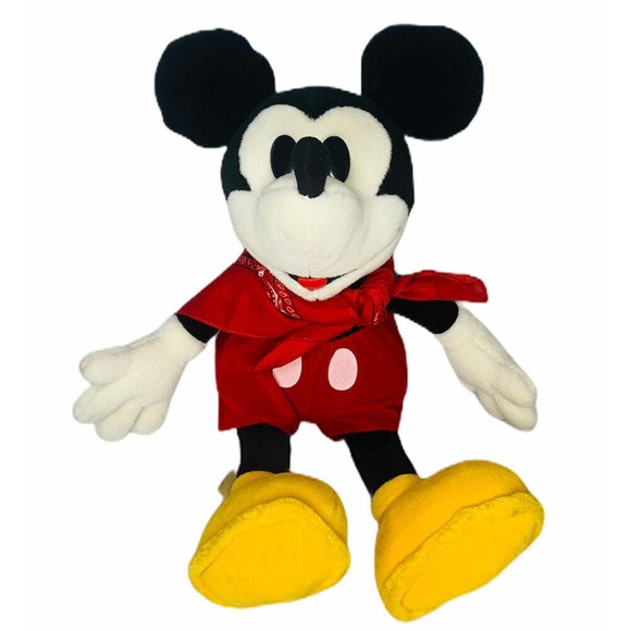 Vintage Disneyland Walt Disney World Parks Mickey Mouse Stuffed Plush 21" - Picture 1 of 7